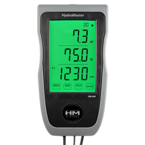 HM-500 מד PH, מוליכות וטמפרטורה ידני משולב